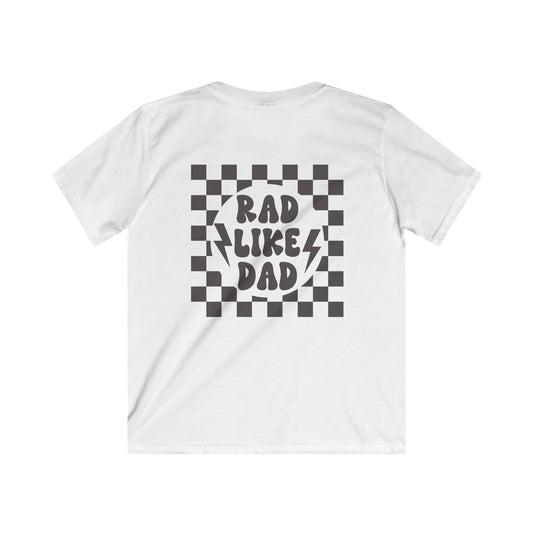 Checkered 'Rad Like Dad' Youth Tee