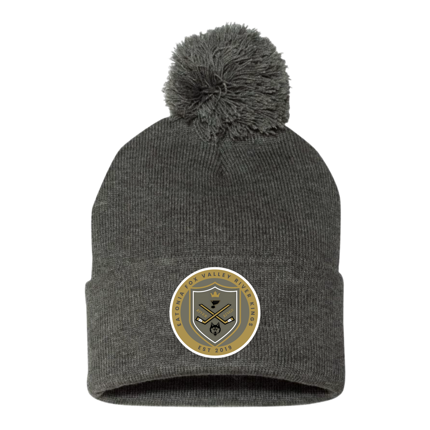 River Kings Charcoal Pom Toque