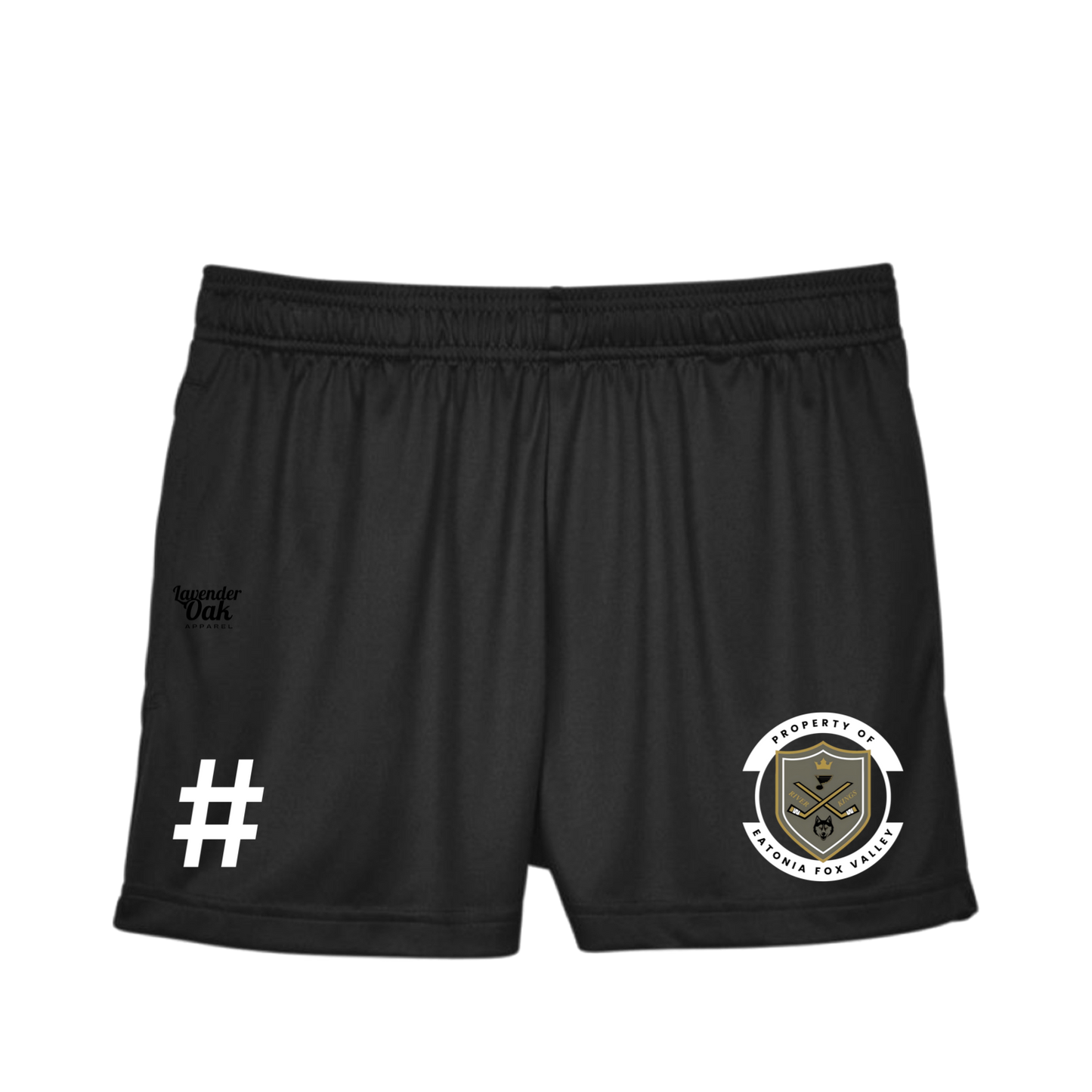 Customizable Ladies Pre-Game Workout Shorts