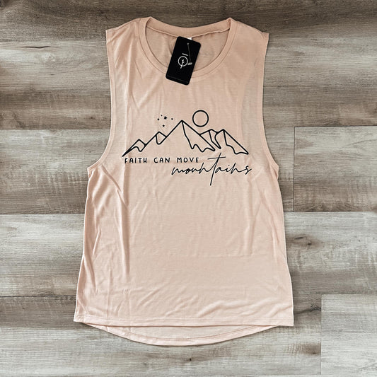 Ladies Faith Can Move Mountains Tank