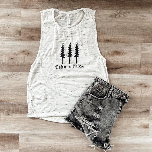 Take a Hike Flowy Muscle Tank