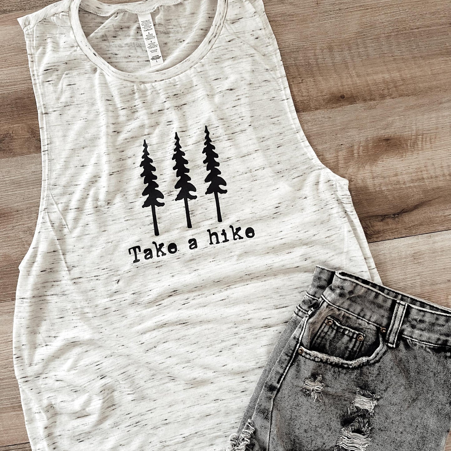 Take a Hike Flowy Muscle Tank