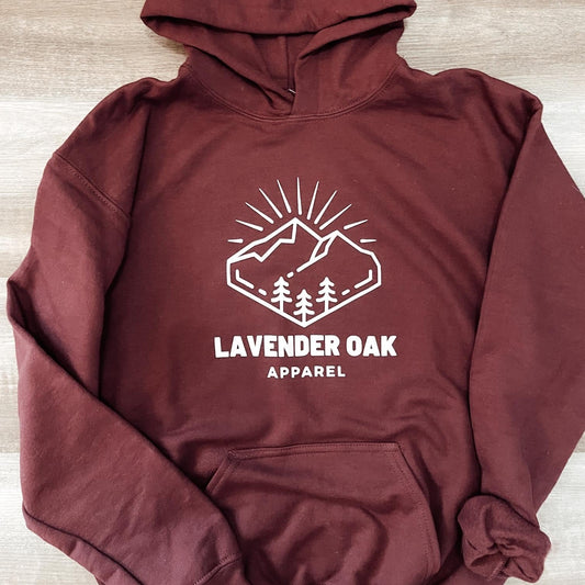 Lavender Oak Outdoors Youth Hoodie