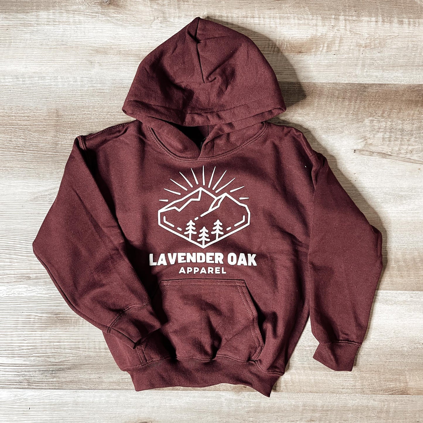 Lavender Oak Outdoors Youth Hoodie